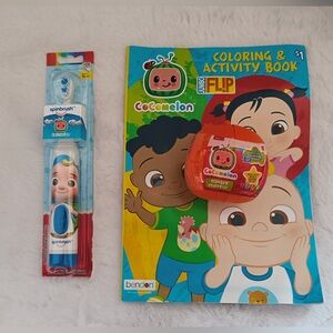 Cocomelon Spinbrush toothbrush plus 2 FREE HOLIDAY GIFTS!